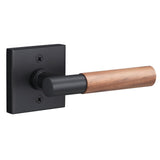 Sure-Loc AP100-SQ FBL GRIP-WN flat black / walnut dummy door lever