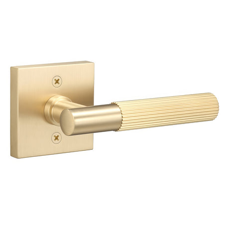 Sure-Loc AP100-SQ SB GRIP-SKN SB satin brass dummy door lever