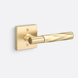 Sure-Loc AP100-SQ SB GRIP-VT SB satin brass dummy door lever