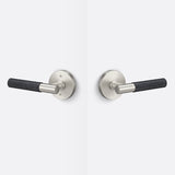 Sure-Loc AP101-RD 15 GRIP-KN FBL satin nickel / flat black passage door lever