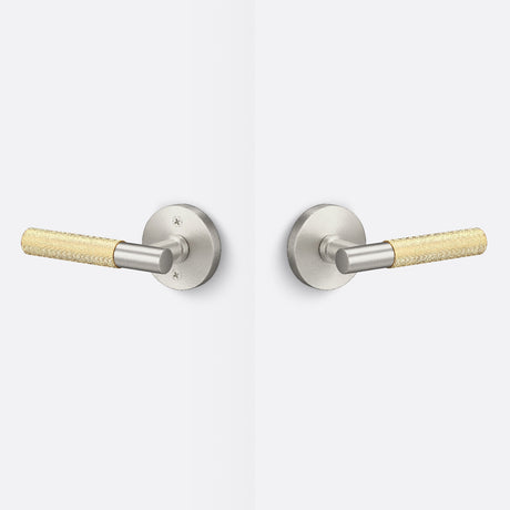 Sure-Loc AP101-RD 15 GRIP-KN SB satin nickel / satin brass passage door lever