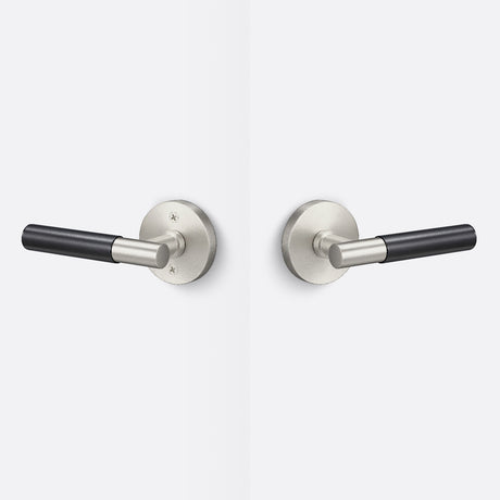 Sure-Loc AP101-RD 15 GRIP-SM FBL satin nickel / flat black passage door lever