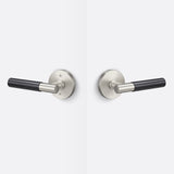 Sure-Loc AP101-RD 15 GRIP-SM FBL satin nickel / flat black passage door lever
