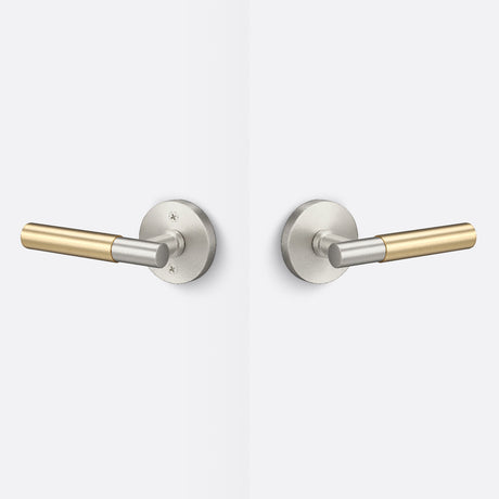 Sure-Loc AP101-RD 15 GRIP-SM SB satin nickel / satin brass passage door lever