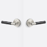 Sure-Loc AP101-RD 15 GRIP-VT FBL satin nickel / flat black passage door lever