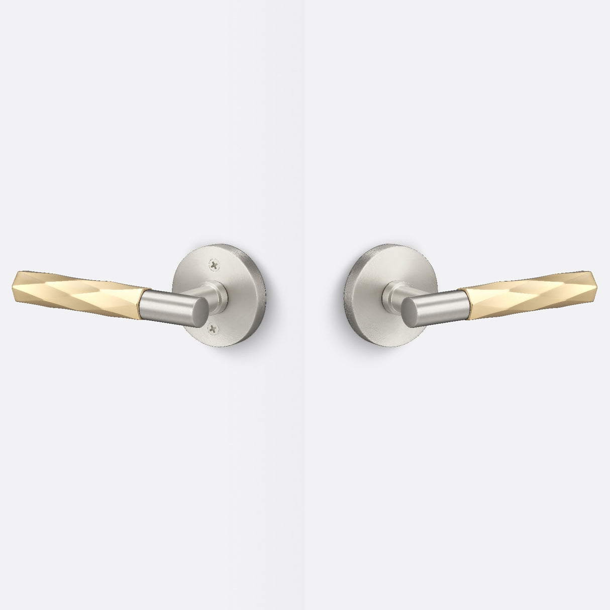 Sure-Loc AP101-RD 15 GRIP-VT SB satin nickel / satin brass passage door lever