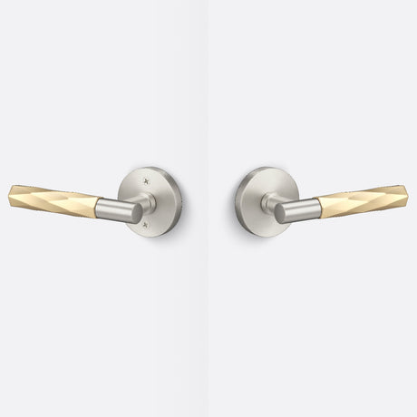 Sure-Loc AP101-RD 15 GRIP-VT SB satin nickel / satin brass passage door lever