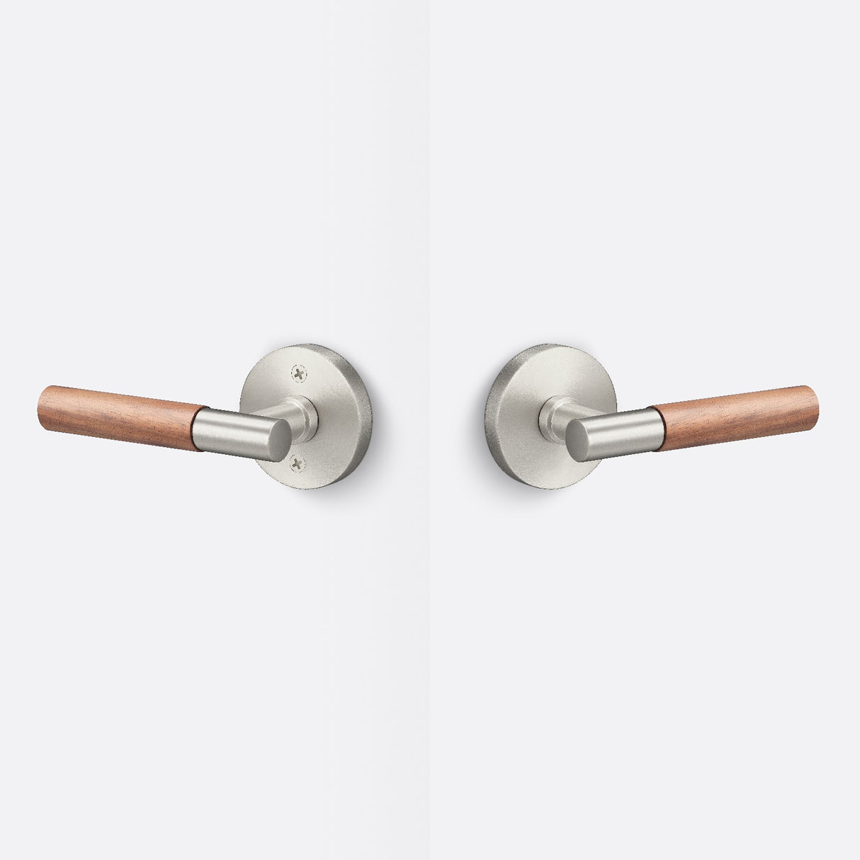 Sure-Loc AP101-RD 15 GRIP-WN satin nickel / walnut passage door lever