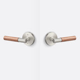Sure-Loc AP101-RD 15 GRIP-WN satin nickel / walnut passage door lever
