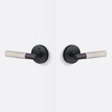 Sure-Loc AP101-RD FBL GRIP-KN 15 flat black / satin nickel passage door lever