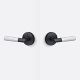 Sure-Loc AP101-RD FBL GRIP-KN 26 flat black / polished chrome passage door lever