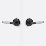 Sure-Loc AP101-RD FBL GRIP-SKN 26 flat black / polished chrome passage door lever