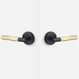 Sure-Loc AP101-RD FBL GRIP-VT SB flat black / satin brass passage door lever