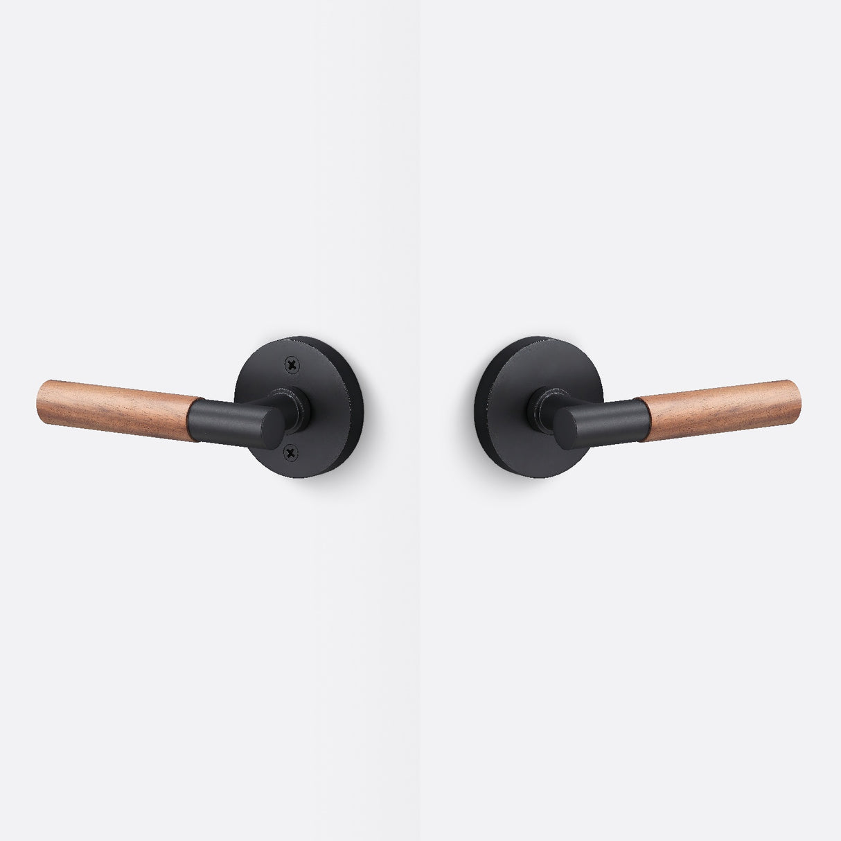 Sure-Loc AP101-RD FBL GRIP-WN flat black / walnut passage door lever