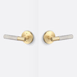 Sure-Loc AP101-RD SB GRIP-KN 15 satin brass / satin nickel passage door lever