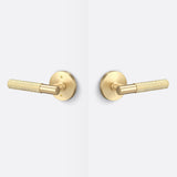 Sure-Loc AP101-RD SB GRIP-KN SB satin brass passage door lever