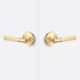 Sure-Loc AP101-RD SB GRIP-SKN SB satin brass passage door lever