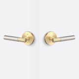 Sure-Loc AP101-RD SB GRIP-SM 15 satin brass / satin nickel passage door lever