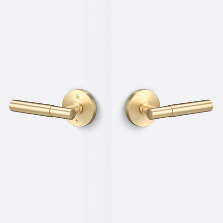 Sure-Loc AP101-RD SB GRIP-SM SB satin brass passage door lever