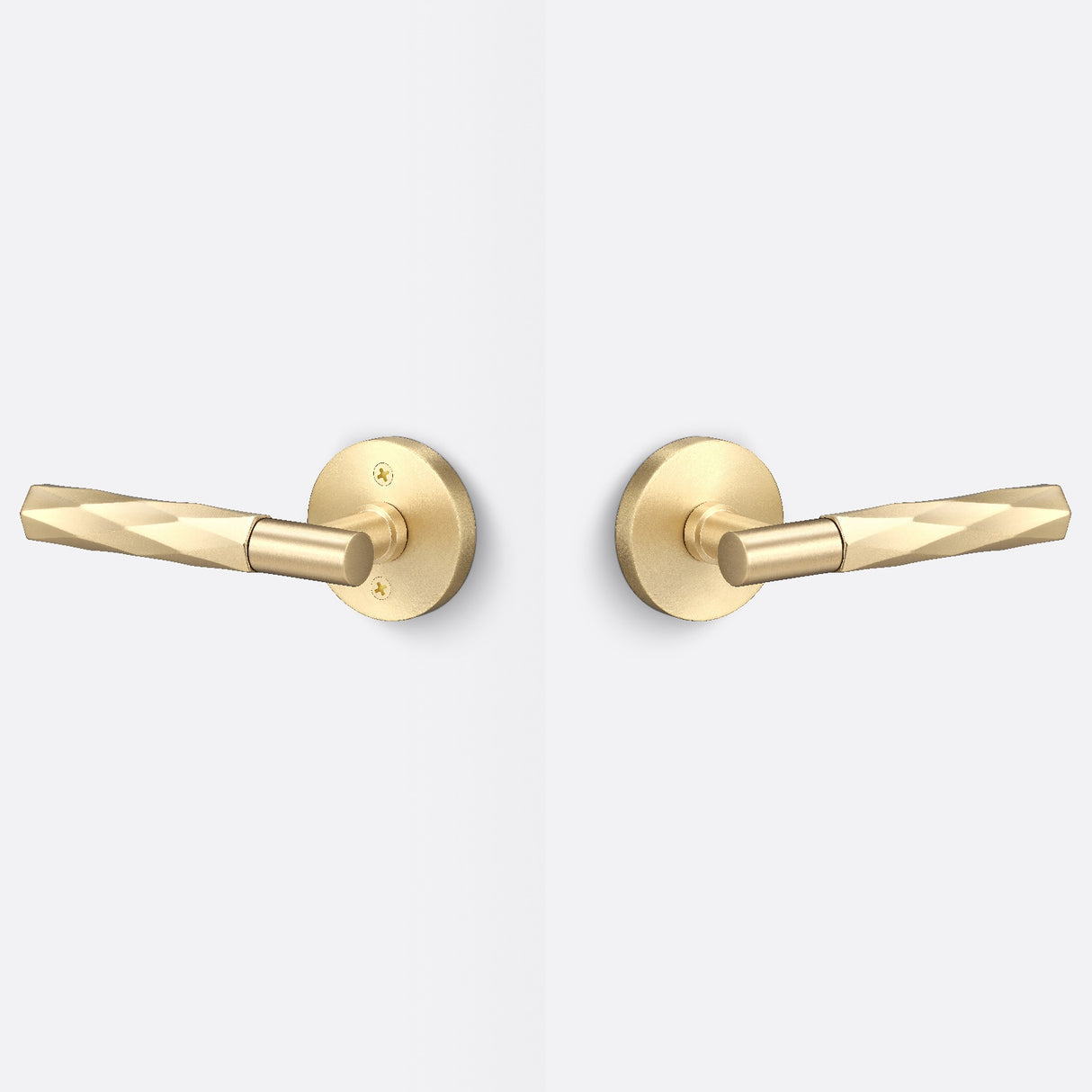 Sure-Loc AP101-RD SB GRIP-VT SB satin brass passage door lever