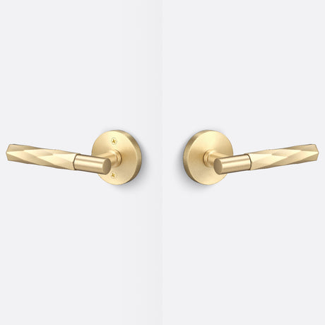 Sure-Loc AP101-RD SB GRIP-VT SB satin brass passage door lever