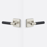 Sure-Loc AP101-SQ 15 GRIP-KN FBL satin nickel / flat black passage door lever