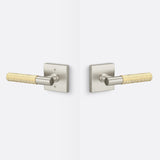 Sure-Loc AP101-SQ 15 GRIP-KN SB satin nickel / satin brass passage door lever