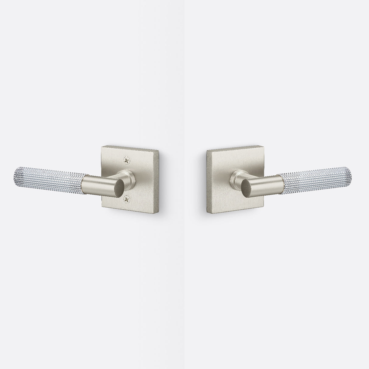 Sure-Loc AP101-SQ 15 GRIP-SKN 26 satin nickel / polished chrome passage door lever