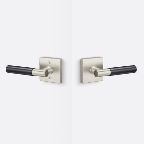 Sure-Loc AP101-SQ 15 GRIP-SM FBL satin nickel / flat black passage door lever