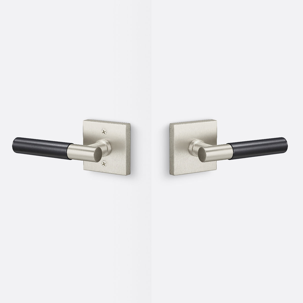 Sure-Loc AP101-SQ 15 GRIP-SM FBL satin nickel / flat black passage door lever