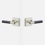 Sure-Loc AP101-SQ 15 GRIP-SM FBL satin nickel / flat black passage door lever