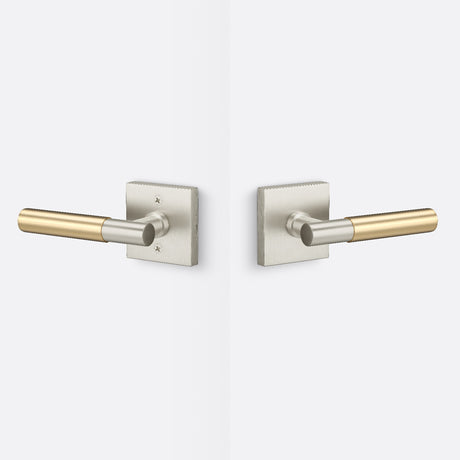 Sure-Loc AP101-SQ 15 GRIP-SM SB satin nickel / satin brass passage door lever