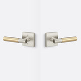 Sure-Loc AP101-SQ 15 GRIP-SM SB satin nickel / satin brass passage door lever