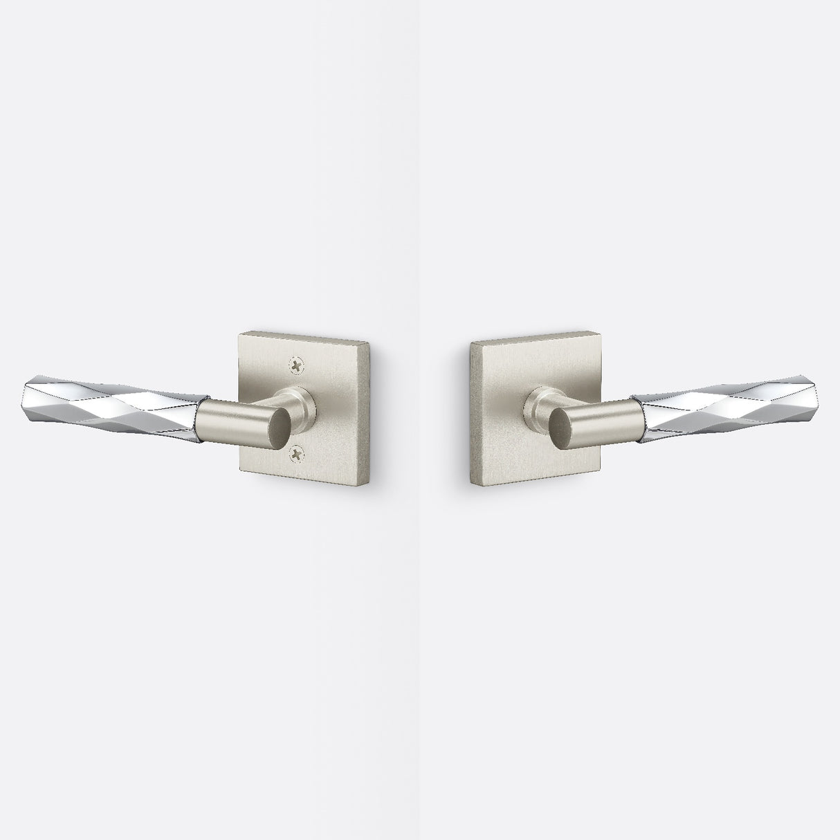 Sure-Loc AP101-SQ 15 GRIP-VT 26 satin nickel / polished chrome passage door lever
