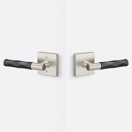Sure-Loc AP101-SQ 15 GRIP-VT FBL satin nickel / flat black passage door lever