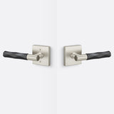 Sure-Loc AP101-SQ 15 GRIP-VT FBL satin nickel / flat black passage door lever