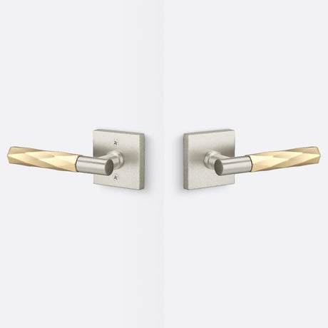 Sure-Loc AP101-SQ 15 GRIP-VT SB satin nickel / satin brass passage door lever