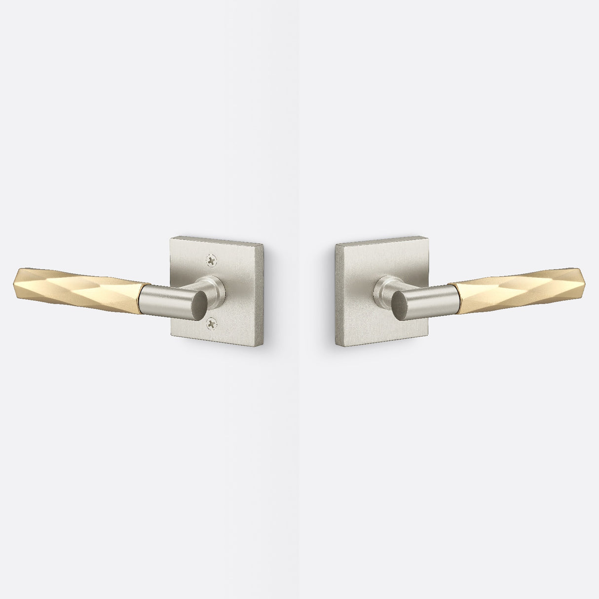 Sure-Loc AP101-SQ 15 GRIP-VT SB satin nickel / satin brass passage door lever