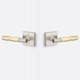 Sure-Loc AP101-SQ 15 GRIP-VT SB satin nickel / satin brass passage door lever