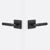 Sure-Loc AP101-SQ FBL GRIP-SKN FBL flat black passage door lever