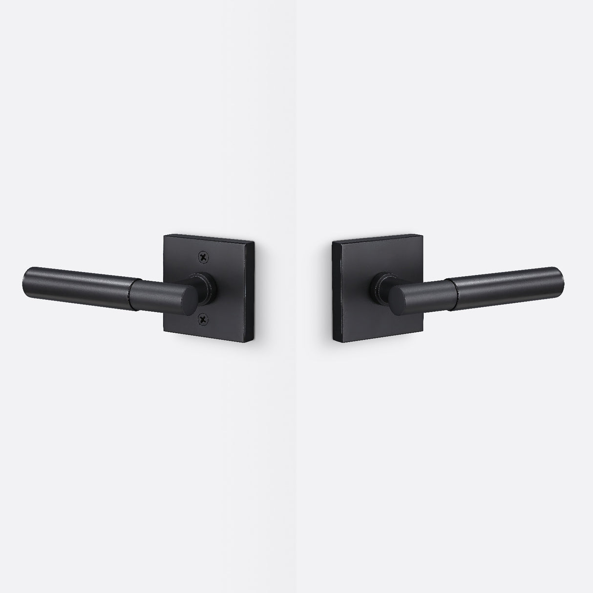 Sure-Loc AP101-SQ FBL GRIP-SM FBL flat black passage door lever