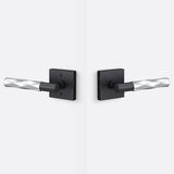 Sure-Loc AP101-SQ FBL GRIP-VT 26 flat black / polished chrome passage door lever