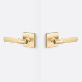 Sure-Loc AP101-SQ SB GRIP-SKN SB satin brass passage door lever