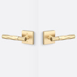 Sure-Loc AP101-SQ SB GRIP-VT SB satin brass passage door lever