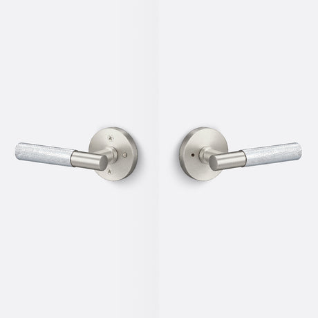 Sure-Loc AP102-RD 15 GRIP-KN 26 satin nickel / polished chrome privacy door lever