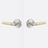 Sure-Loc AP102-RD 15 GRIP-KN SB satin nickel / satin brass privacy door lever