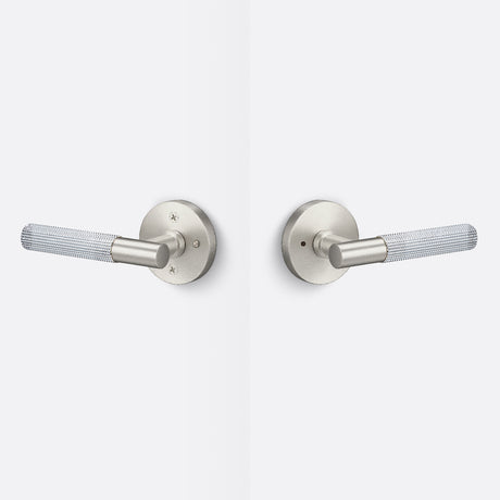 Sure-Loc AP102-RD 15 GRIP-SKN 26 satin nickel / polished chrome privacy door lever