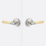 Sure-Loc AP102-RD 15 GRIP-SKN SB satin nickel / satin brass privacy door lever