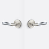 Sure-Loc AP102-RD 15 GRIP-SM 26 satin nickel / polished chrome privacy door lever