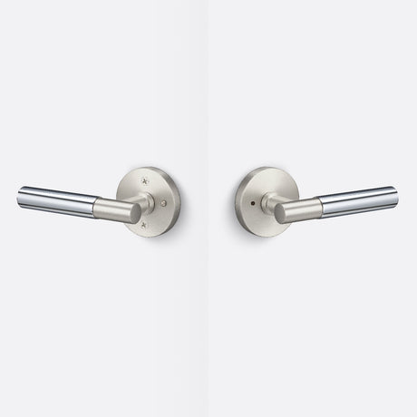 Sure-Loc AP102-RD 15 GRIP-SM 26 satin nickel / polished chrome privacy door lever
